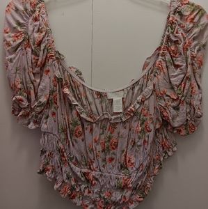 Floral crop top